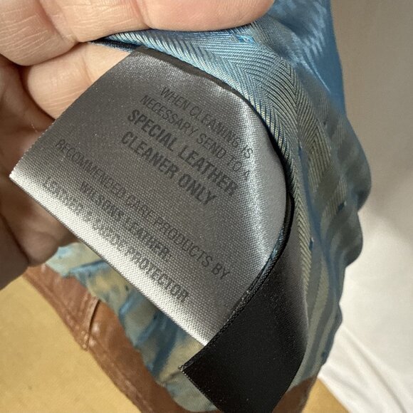 Wilsons Leather Jacket Mens XL Brown Cafe Racer Bomber Biker Moto - Picture 14 of 15